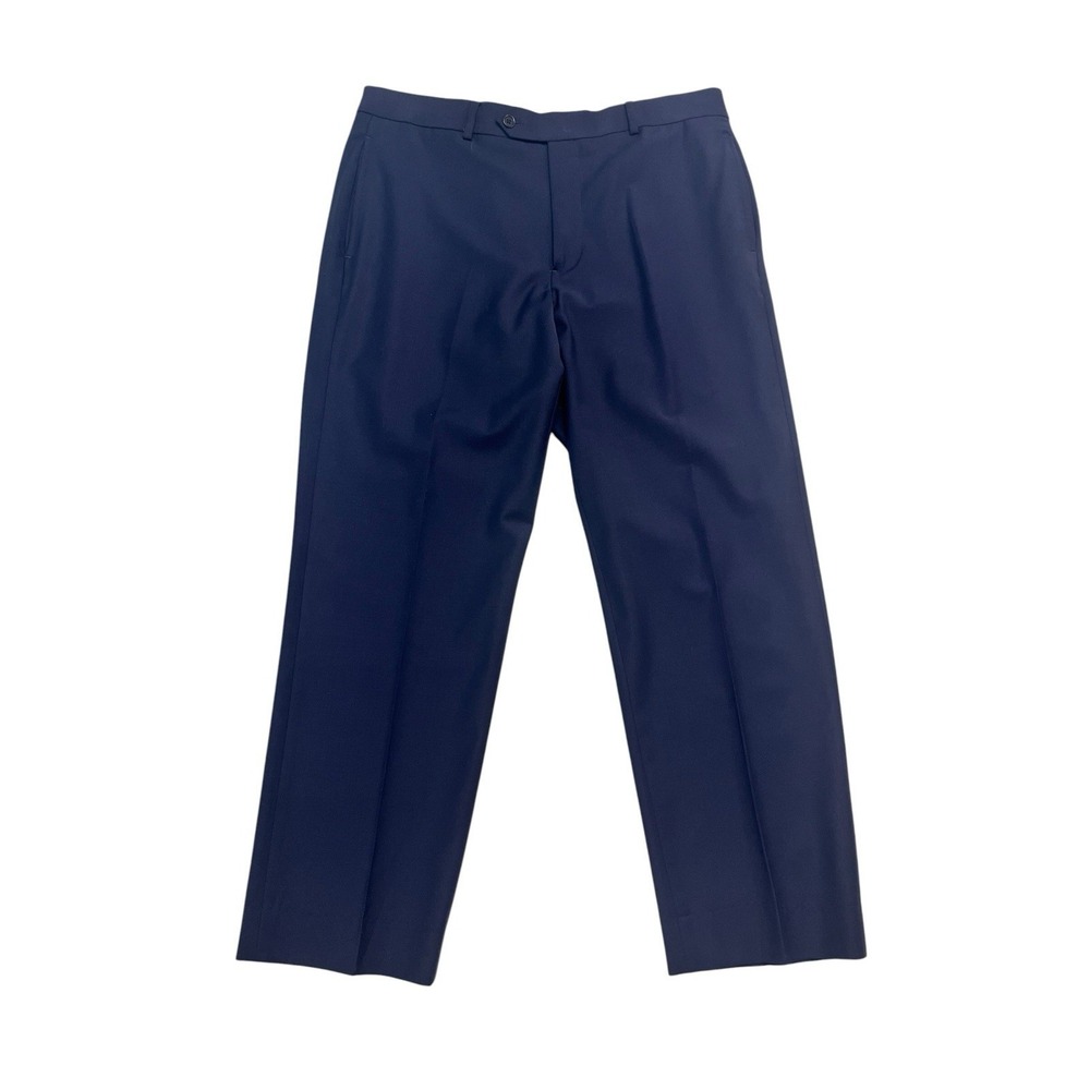 Brooks Brothers 36x28 Navy Blue Madison Fit Dress Pants Trousers Wool Flat Front